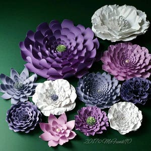 Large Paper Flowers Perfect for a Nursery in the Colors of Your Choice