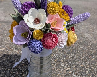 Paper Flowers Centerpiece NO Vase Wedding Decor