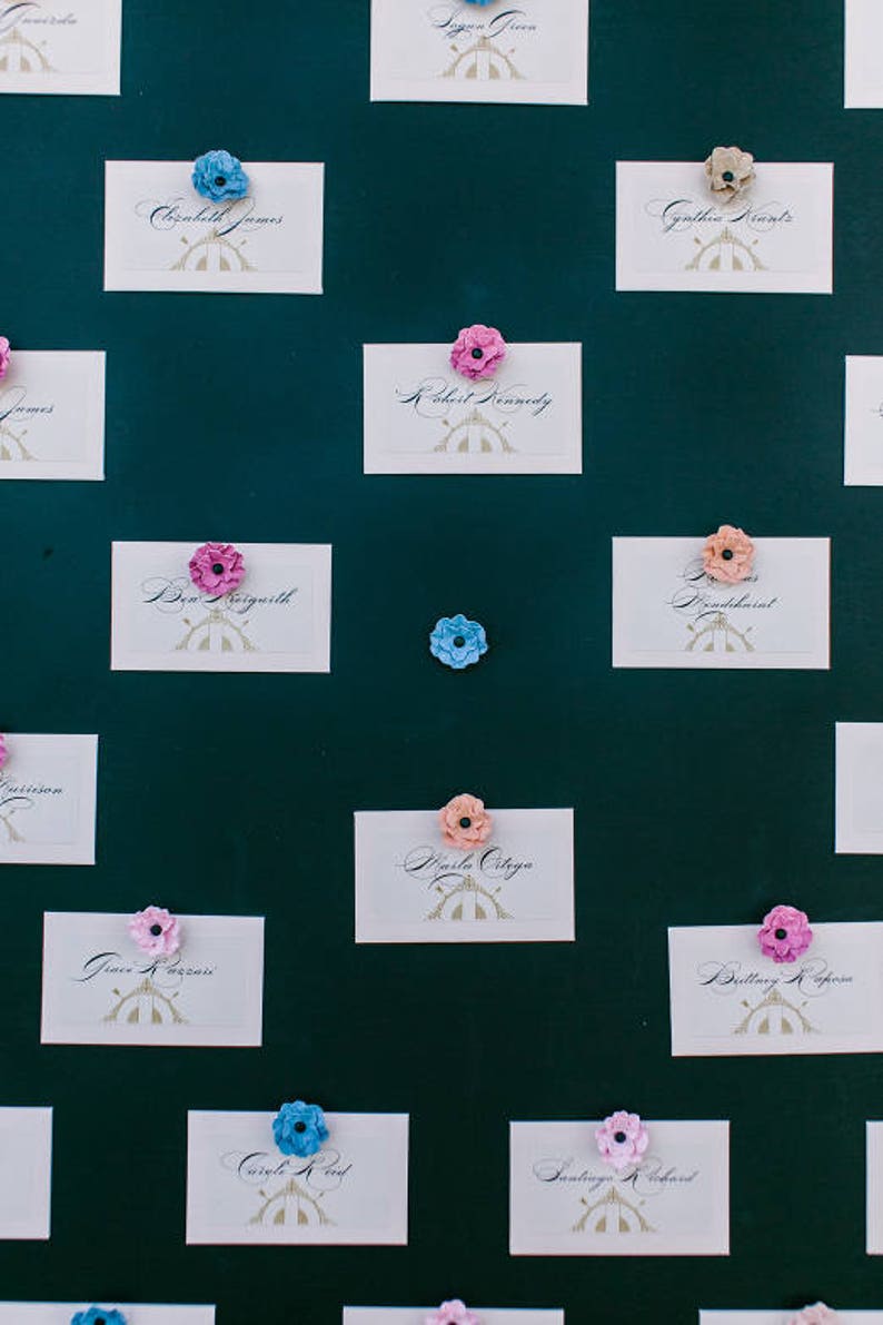 Weddings Handmade Paper Flowers in the Colors of Your Choice