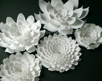 Weddings Large Paper Flowers in the colors of your choice