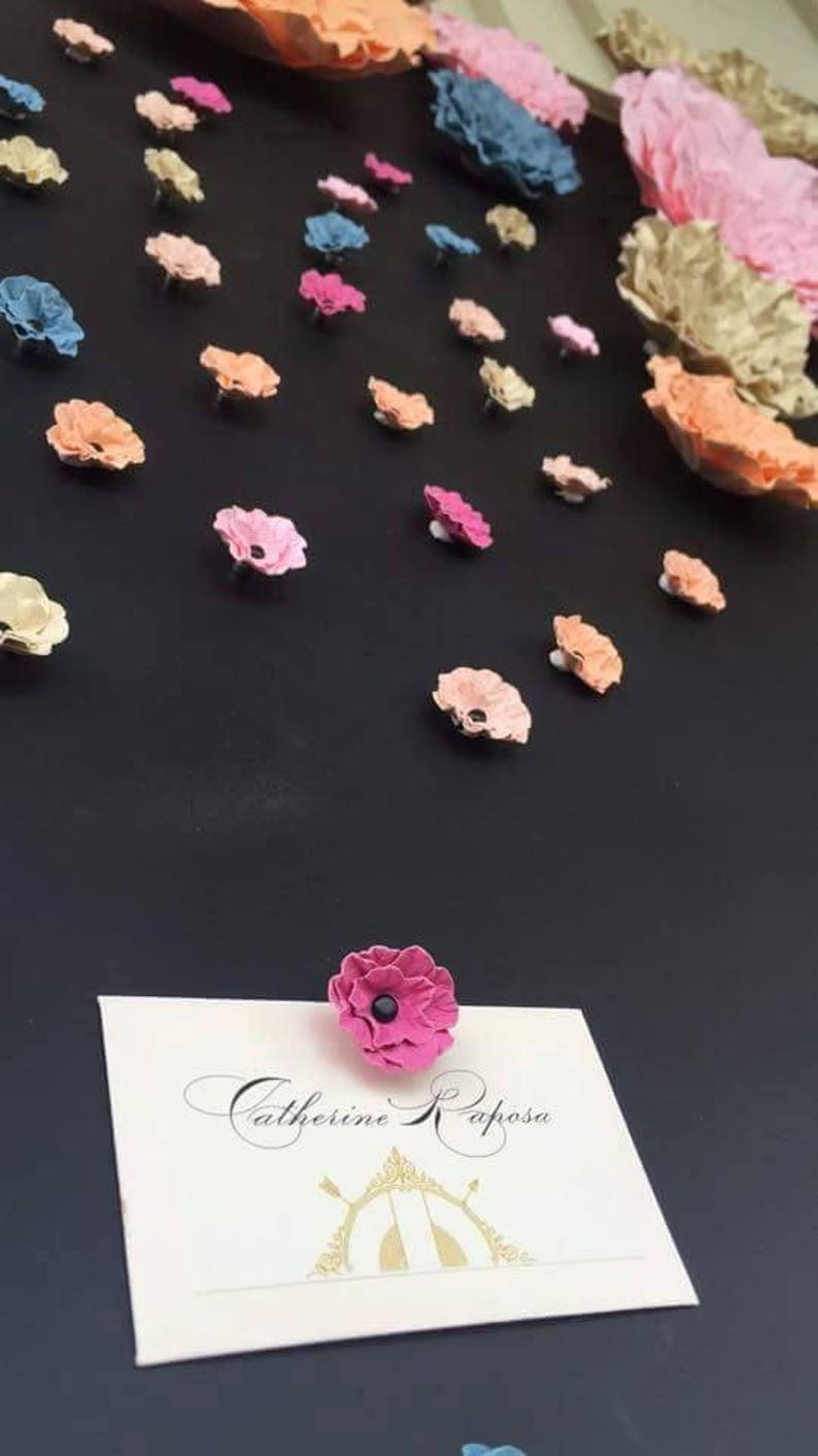Weddings Handmade Paper Flowers in the Colors of Your Choice
