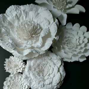 Weddings Large Paper Flowers in the Colors of Your Choice