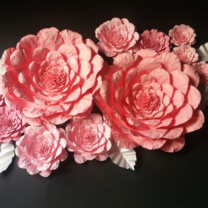 Wedding Paper Flower Backdrop in the Colors of Your Choice