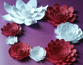 Weddings Large Paper Flowers in the Colors of your choice