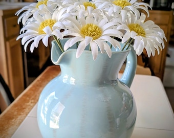 One Dozen Paper Daisies on Stems Eco Friendly