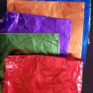Feuille colorée - feuille d’aluminium - feuille artisanale