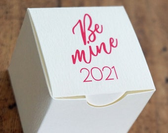 Valentine's Day Favor- Galentine's Candy Gift Box - Custom Wedding Favor Box-Chocolate Candy Box-Personalized Gift Box-Jordan Almond Box-