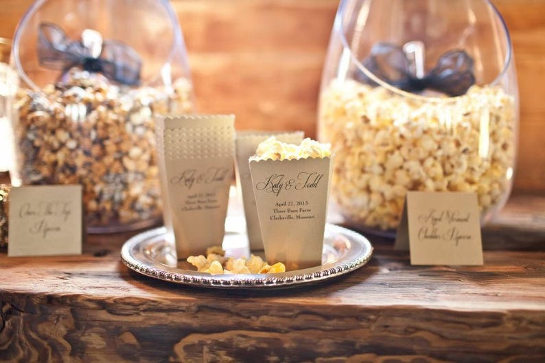 Tinder Wedding Favor Love at First Swipe Mini Popcorn Box Custom Printed Mini Popcorn Box Wedding Popcorn Bar Bridal Dessert Bar image 5