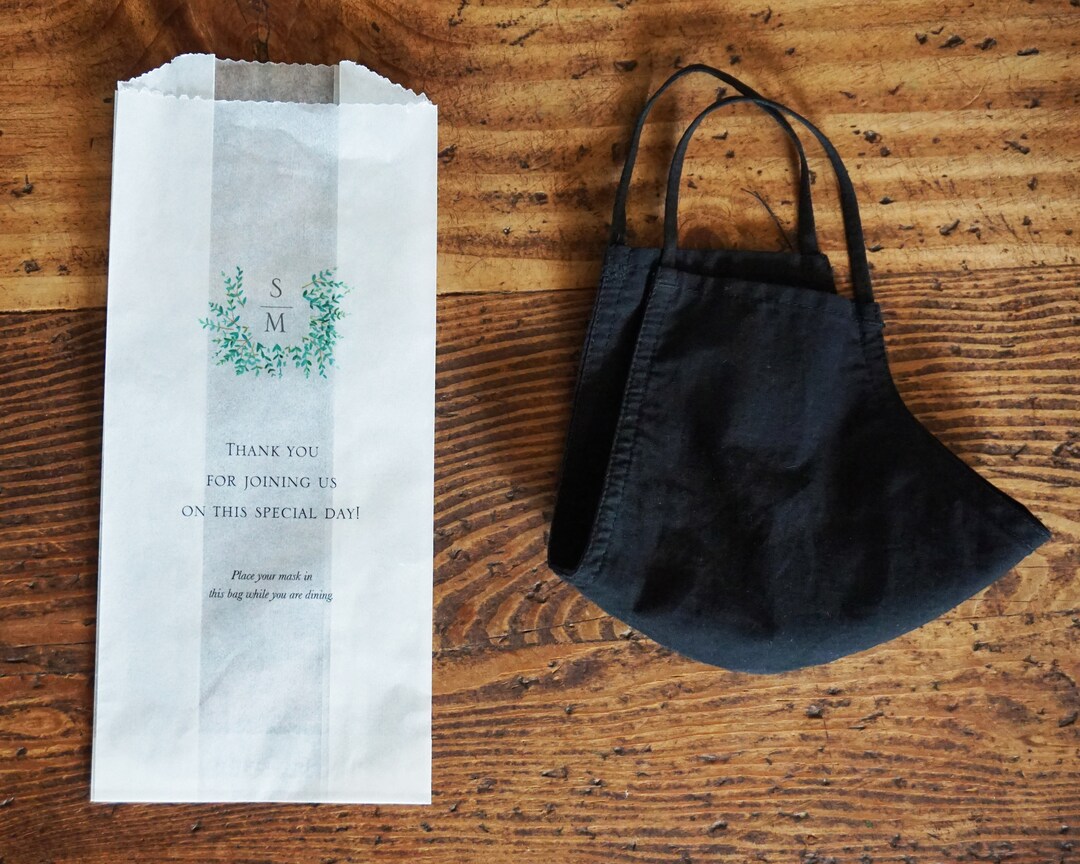 Face Mask Bagscustom Face Mask Wedding Storage Etsy