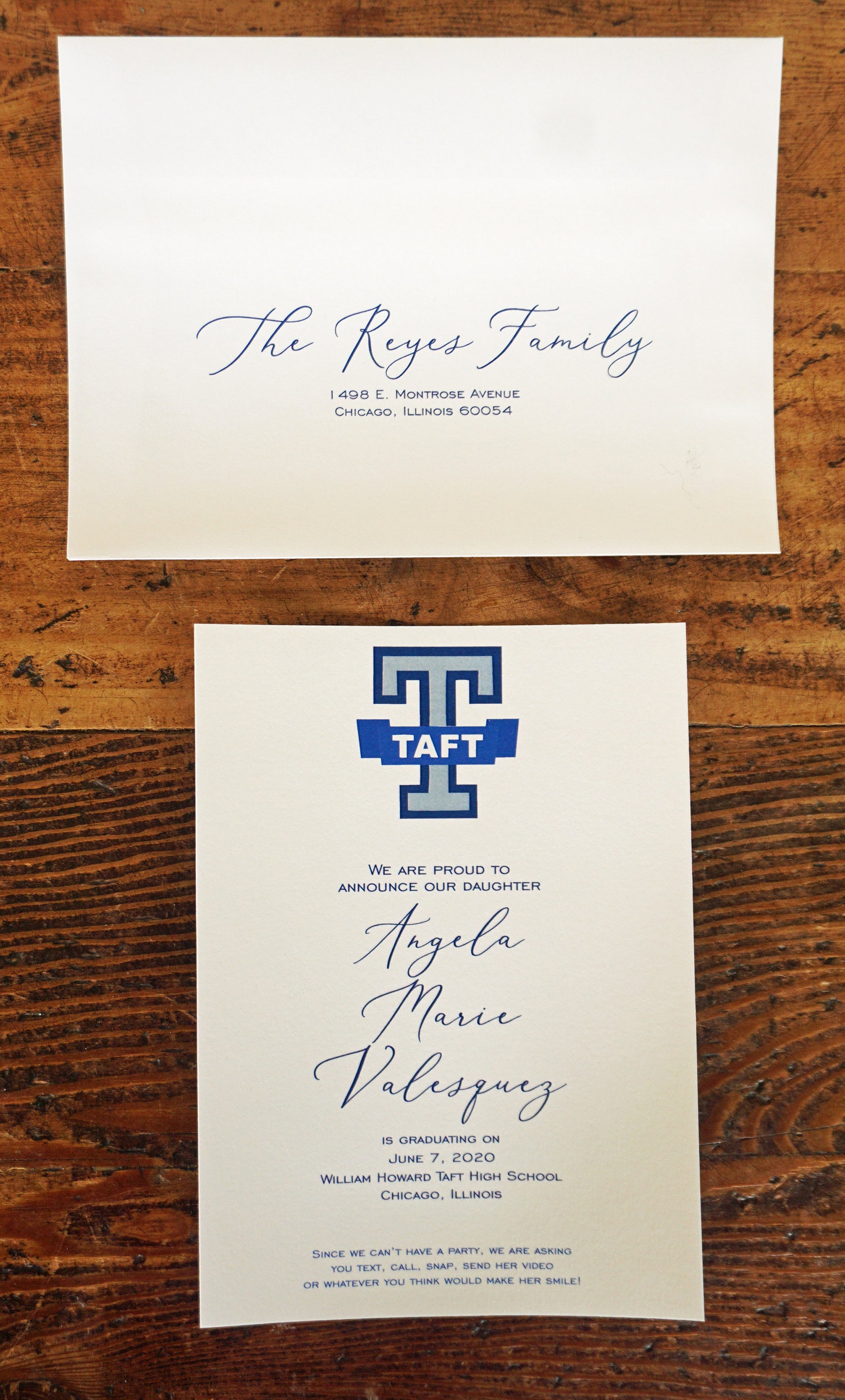 Taft Graduation Announcement Card Graduation Party Invite Etsy
