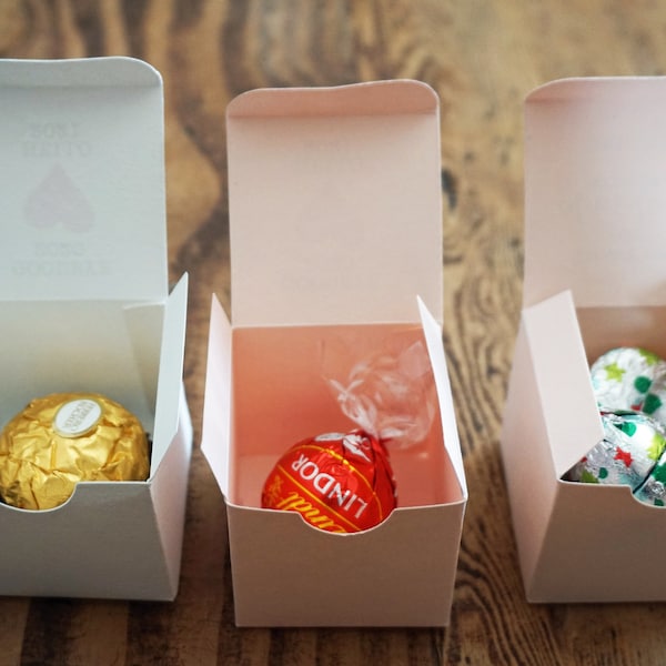 Wedding Favor Truffle Favor Gift Box - White Candy Box - Custom Favor Box - Chocolate Candy Box - Personalized Gift Box - Jordan Almond Box