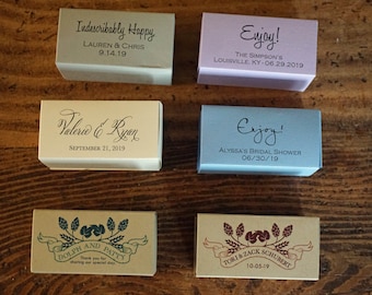 Bulk Wedding Favor Candy Box - Custom Truffle Favor Box - Candy Slide Box - Personalized Box - Jordan Almond Box