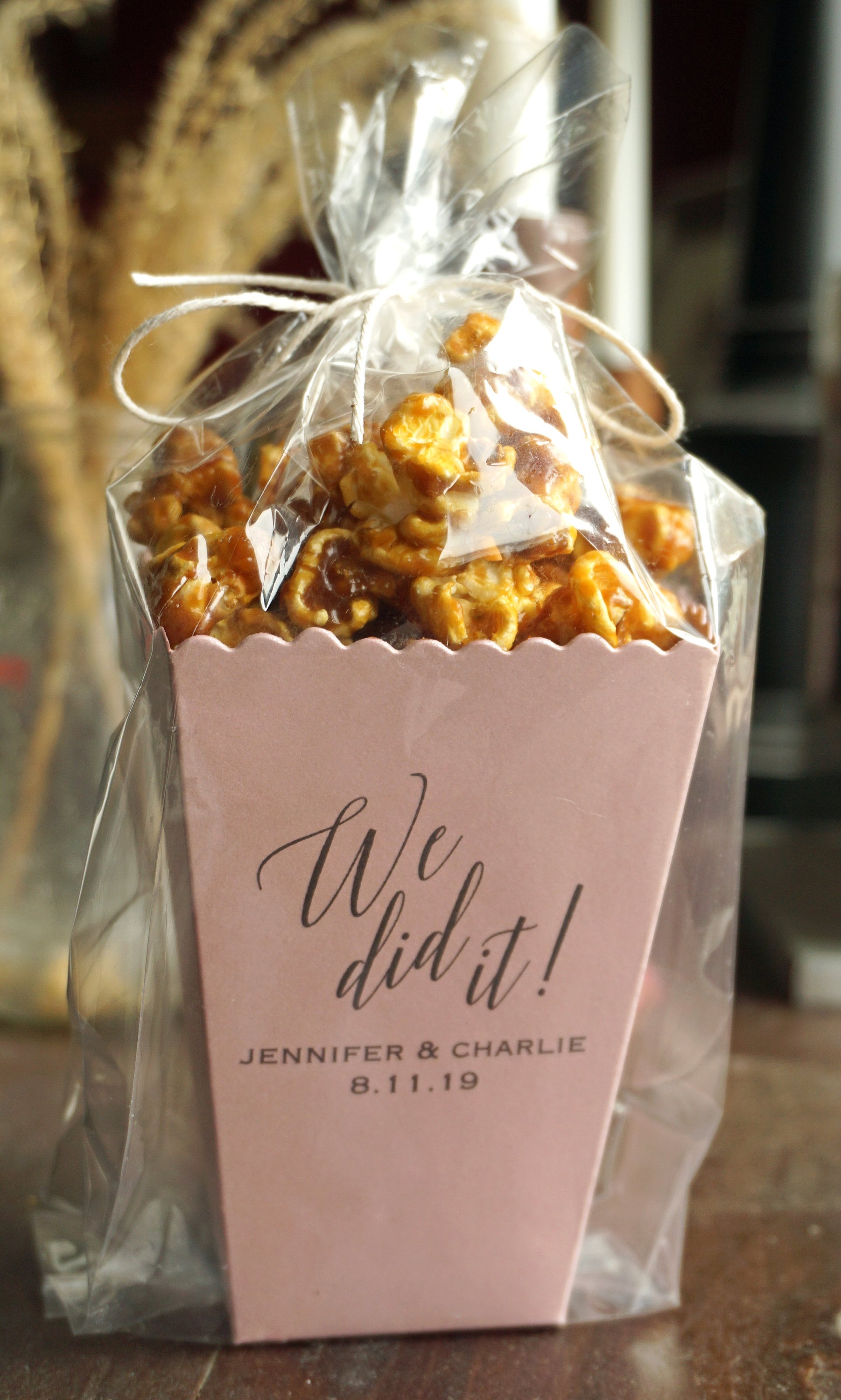 Personalized Wedding Gift Popcorn BoxLate Night Snack Etsy