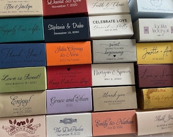 Bulk Wedding Favor Candy Box - Custom Truffle Favor Box - Candy Slide Box - Personalized Box - Jordan Almond Box