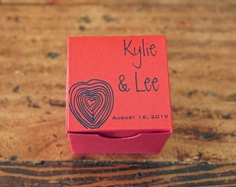Personalized Wedding Favor Candy Box - Custom Truffle Favor Gift Box - Chocolate Candy Box - Personalized Gift Box - Jordan Almond Box