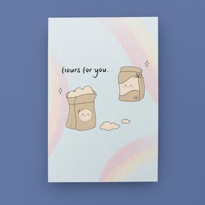 Ermutigung Karte - süße Kawaii Karte - Mehl für Sie - Geschenk Bester Freund, Freundin, Freund - Druckbare digitaler Download