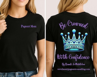Gepersonaliseerd gekroond met vertrouwen door Brandi Jo, moedershirt optocht, vader shirt optocht, student optocht