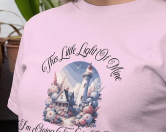 Inspirerend vuurtoren-T-shirt: christelijk kust T-shirt, uniseks