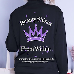 pageant jacket quarter zip Crowned with confidence by Brandi Jo Beauty shines