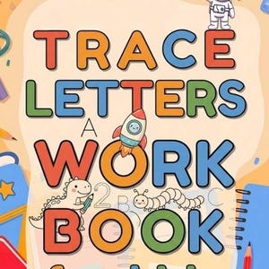 Alphabet Tracing Worksheets for Kids, Letter Tracing Workbook PDF, Preschool Handwriting Practice, Learn to Write ABC Ages 3-6