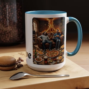 Tasse personnalisée #2 en céramique décorative Morbzy pour toutes les occasions, les choses sont vraiment différentes après l'IA et quelques verres avec des amis