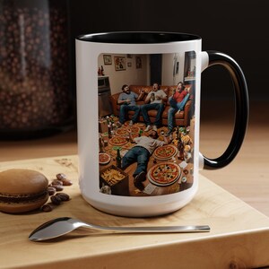 Taza de cerámica personalizable con acento Morbzy n.° 9 para todas las ocasiones. Las cosas realmente se ven diferentes después de una taza con IA y algunas bebidas con amigos.