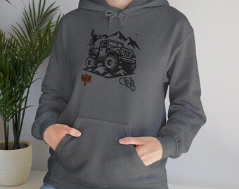 Day Off Roading 4x4 Geländewagen Unisex Heavy Blend ™ Kapuzen-Sweatshirt für alle Gelegenheiten, Dirt- und Rennräder, die den Hoodie im Freien erobern