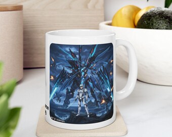Sentience Rising Sci-Fi Robots #7 White Ceramic Mug | Sci-Fi NeoSentinel Uprising