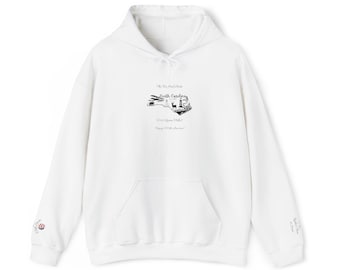 North Carolina 12th State Embroidered Hoodie, US Birthday Celebration Sweatshirt, NC Custom State Nickname, Personalized American Sweatshirt