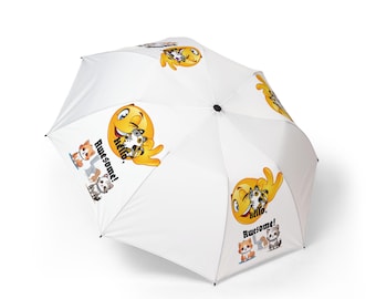 Hello, Awesome Kittens #3 Semi-Automatic Foldable Umbrella, Our Rain Buddy
