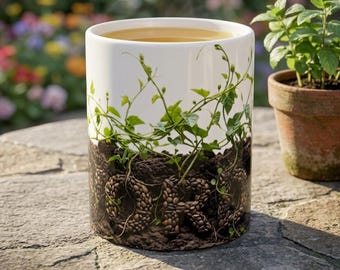 Words Matter, Plant Them Wisely White Ceramic Mug (11 oz, 15 oz) | Proverbs 18:21 Gardener's Cup