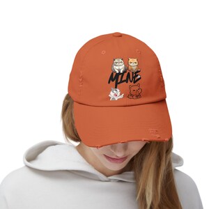 Hallo Super 2 Sie Unisex Distressed Cap für alle Gelegenheiten, Mine Hut der gesunden Liebe ist gut, Holen Sie sich Ihr eigenes