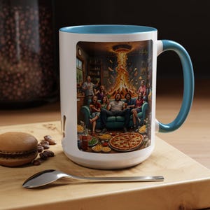 Taza de cerámica personalizable con acento Morbzy n.° 17 para todas las ocasiones. Las cosas realmente se ven diferentes después de una taza con IA y algunas bebidas con amigos.