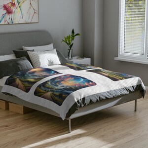 Dreamscape Vista Velveteen Microfiber Blanket #10, Year Round Throw for All Ages