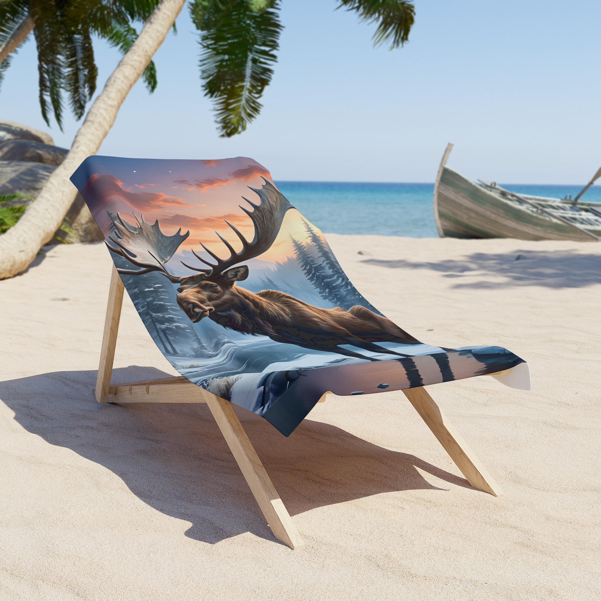 3D Wolf Moon Beach Towel Large Microfiber Soft Quick Dry For Adults Kids, Starry Sky Bath Towel Lightweight Soft Absorbent For Travel Swimming Pool Sports, 80 X 160 Cm