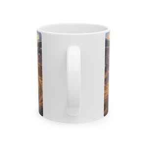 Monster Truck Cat Driver White Ceramic Mug | Claw Hammer 4x4 Lifted Ride Cup (11 oz, 15 oz) image 8