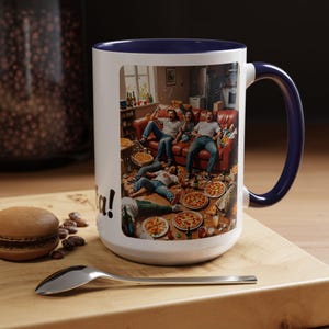 Taza de cerámica personalizable con acento Morbzy n.° 3 para todas las ocasiones. Las cosas realmente se ven diferentes después de una taza con IA y algunas bebidas con amigos.