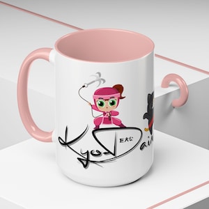 Personalizable Name #38 Custom Kyo Daina Journeys Accent Ceramic Mug (11, 15oz) for All Occasions, The Way of the Ninja Warrior Cup