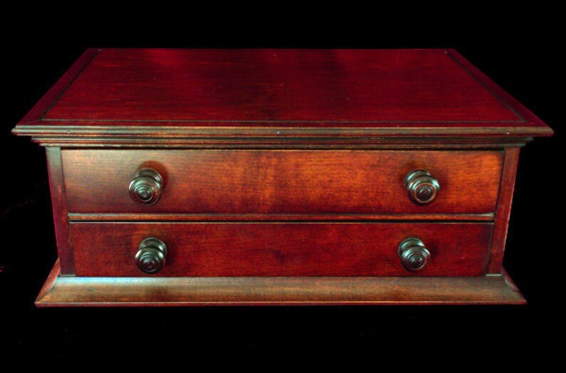 CUSTOM SIZE 2 Gabinete de papel cajón en madera de cerezo | Etsy