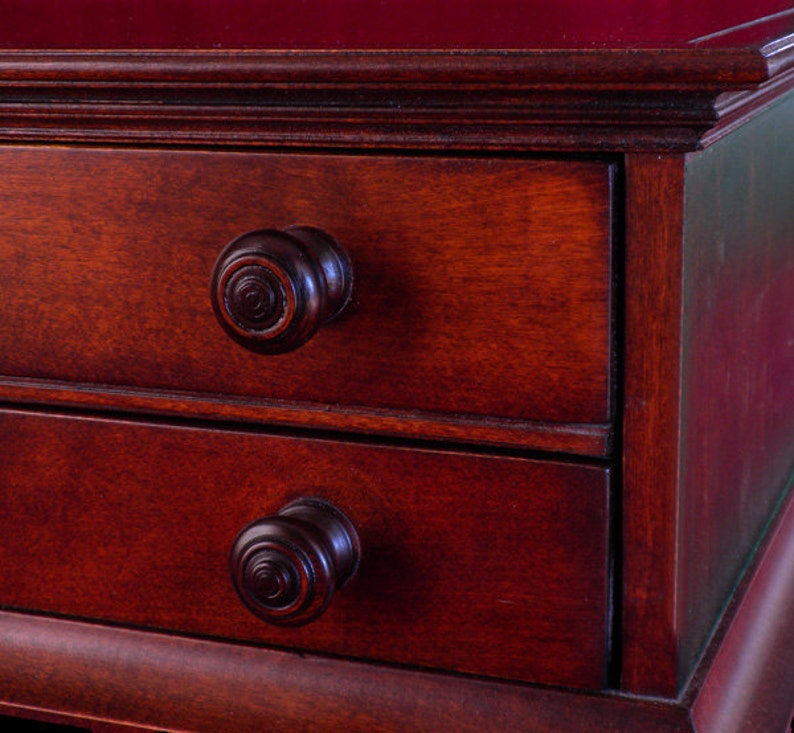 CUSTOM SIZE 2 Drawer Paper in Cherry Wood 15 Etsy