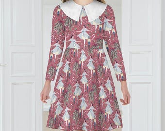 Nutcracker Clara Dress: Pink Ballet Holiday Girls Dress