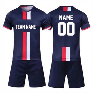 Customized Soccer Uniform T Shirts Shorts Team Custom Soccer Jersey Uniform Football kit 10 sets