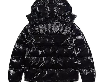 Trapstar Irongate Detachable Hooded Puffer Jacket Gloss Black
