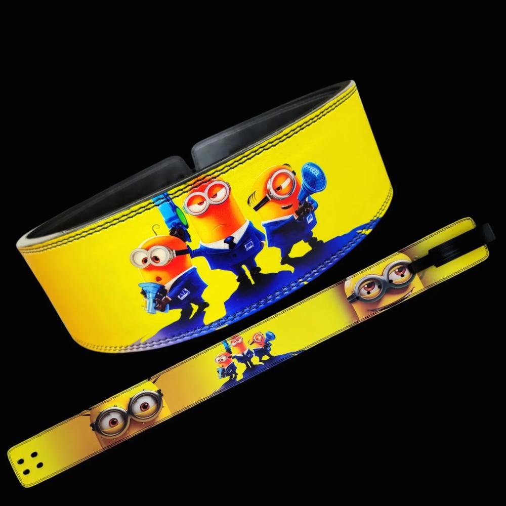 Ceinture à levier de musculation Anime Powerlifting Minions.Ceinture de musculation pour salle de sport.