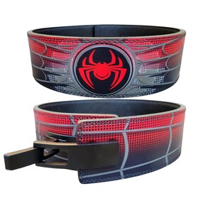 Anime Spider Man Gym Belt Weight Power Lifting Lever Belt