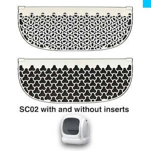 Inserts for Meowant SC02 Self Cleaning Litter Box Screen | High Quality | Full Screen Coverage | Push-in inserts to sift small clumps
