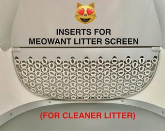 Inserts for Meowant SC02 Self Cleaning Litter Box Screen | Sift Small Clumps | Read Full Item Description/Details Below