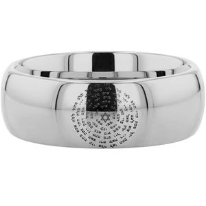 The 72 Names of God Wedding Band, The Sacred Ring Blessed Seal of Solomon, lemegeton kabbalah amulet occult magic goetia talisman Ring - 8mm