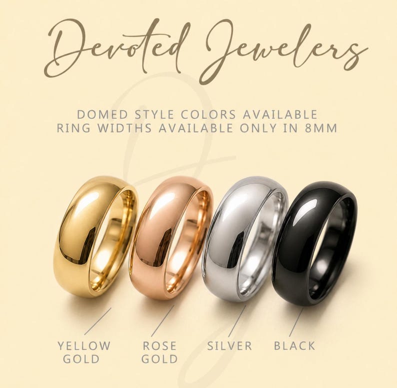 Our Father's Prayer Wedding Band, Bible Verse Wedding Band, Biblical Verse Ring, The Lord's Prayer Tungsten Ring, Christian Heavenly Prayer image 2