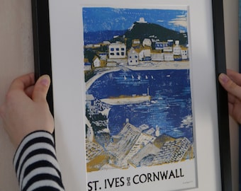 St Ives Lino and Letterpress Print
